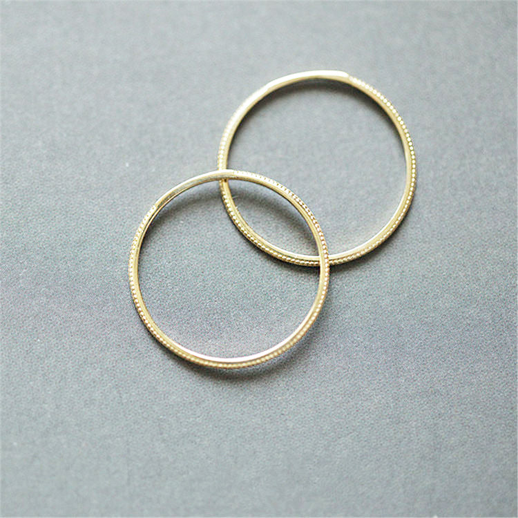925 sterling silver minimalist stackable thin ring band Set of 5