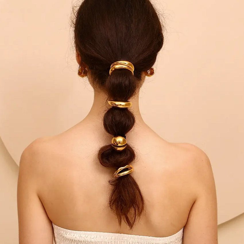 Stainless Steel Hair Tie Ponytail Holders for women