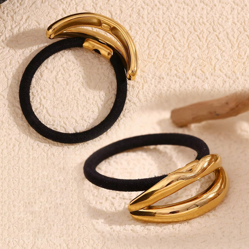 Lip Shape Stainless Steel Hair Tie
