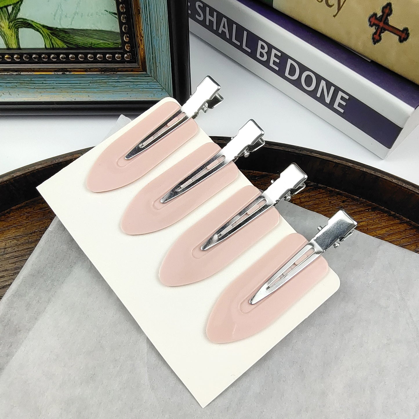 Wholesale 4pcs/pack hair accessories creaseless hairpin flat hair clips (5 sets)
