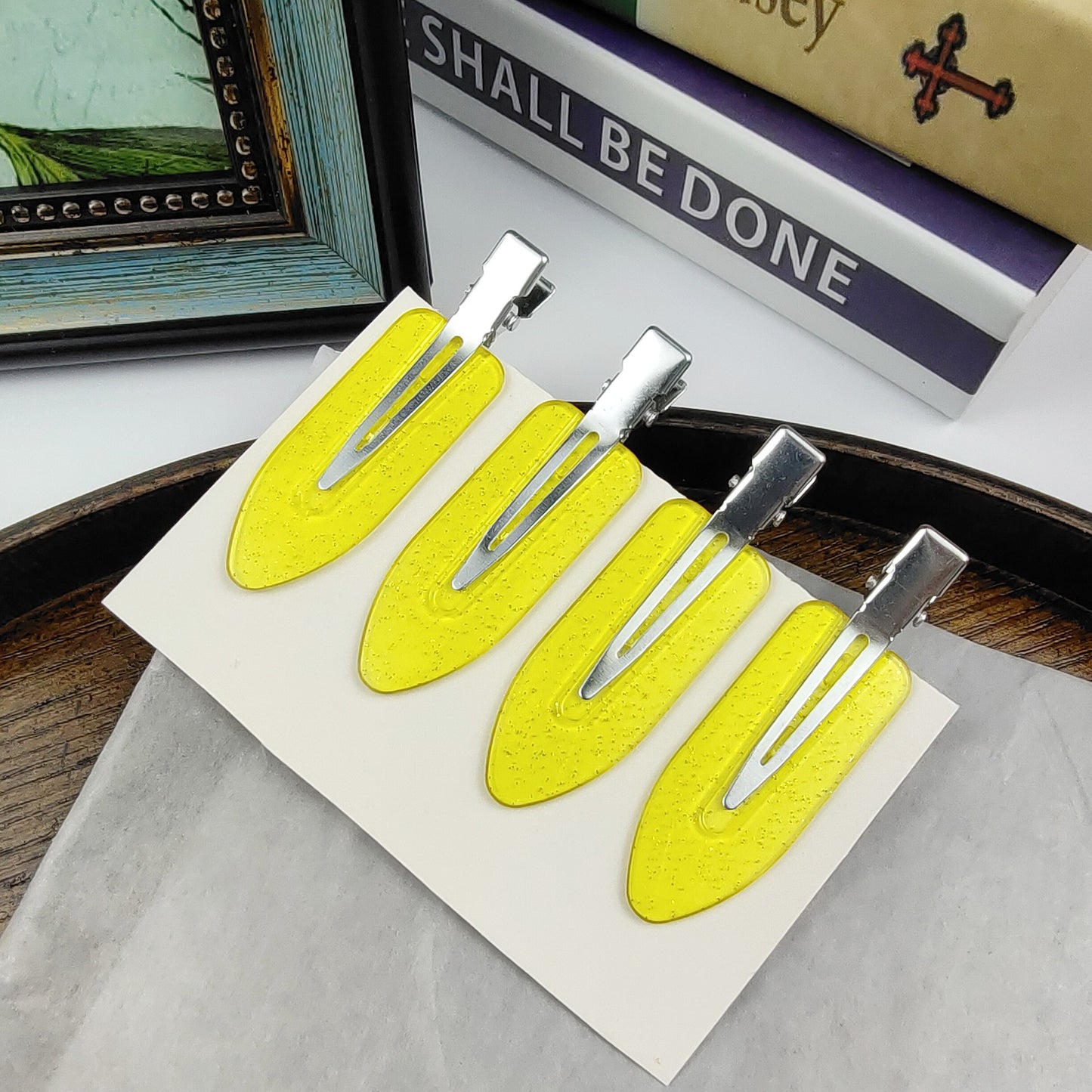 Wholesale 4pcs/pack hair accessories creaseless hairpin flat hair clips (5 sets)