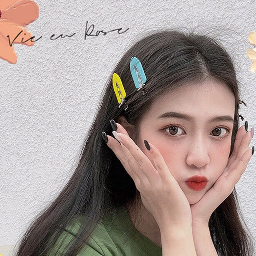 Wholesale 4pcs/pack hair accessories creaseless hairpin flat hair clips (5 sets)