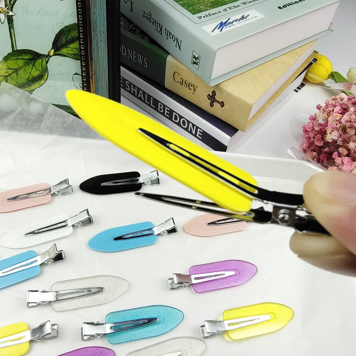 Wholesale 4pcs/pack hair accessories creaseless hairpin flat hair clips (5 sets)