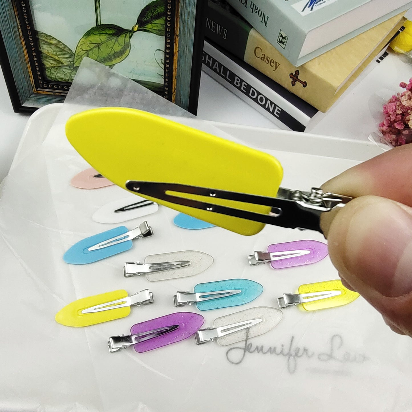 Wholesale 4pcs/pack hair accessories creaseless hairpin flat hair clips (5 sets)