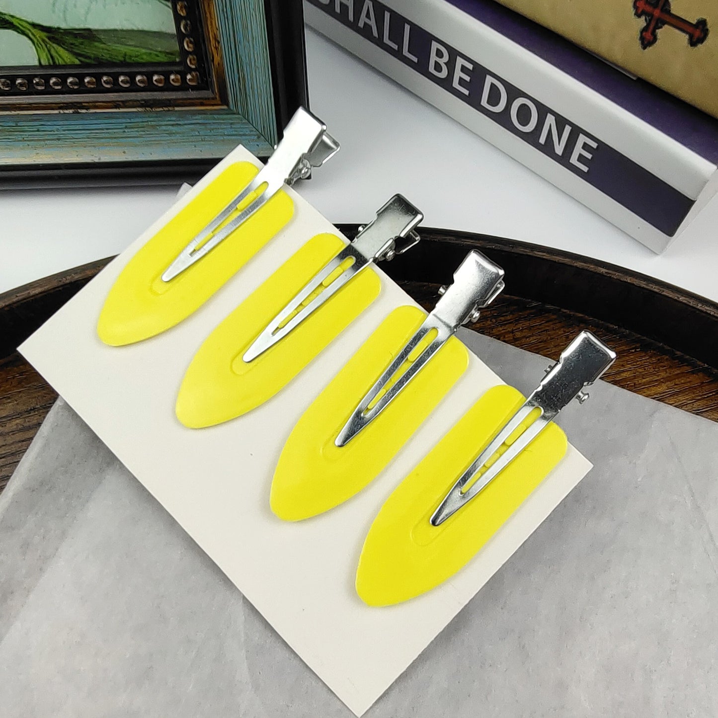 Wholesale 4pcs/pack hair accessories creaseless hairpin flat hair clips (5 sets)