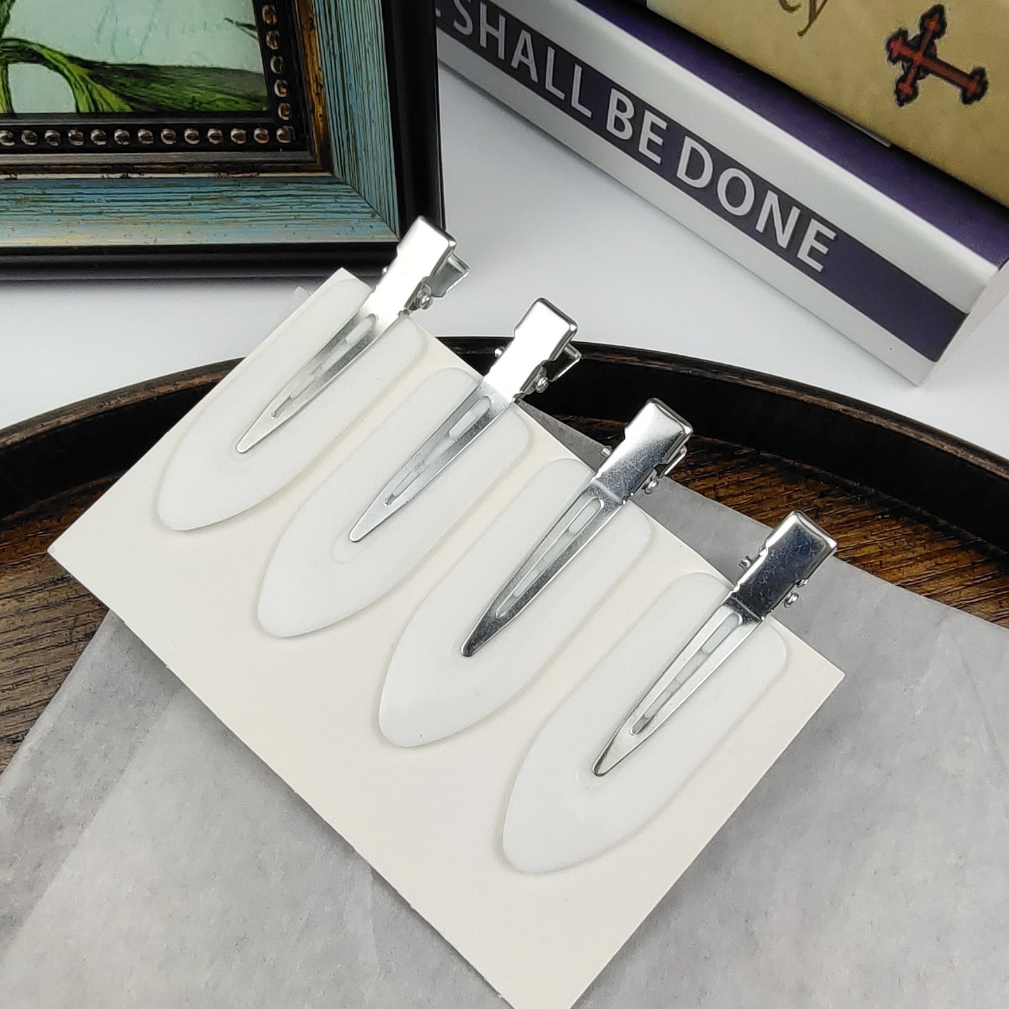 Wholesale 4pcs/pack hair accessories creaseless hairpin flat hair clips (5 sets)
