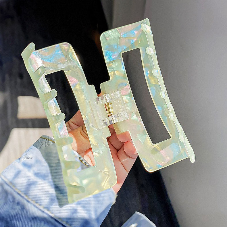 Wholesale headwear women colorful acetate big claw clips (5 pcs)