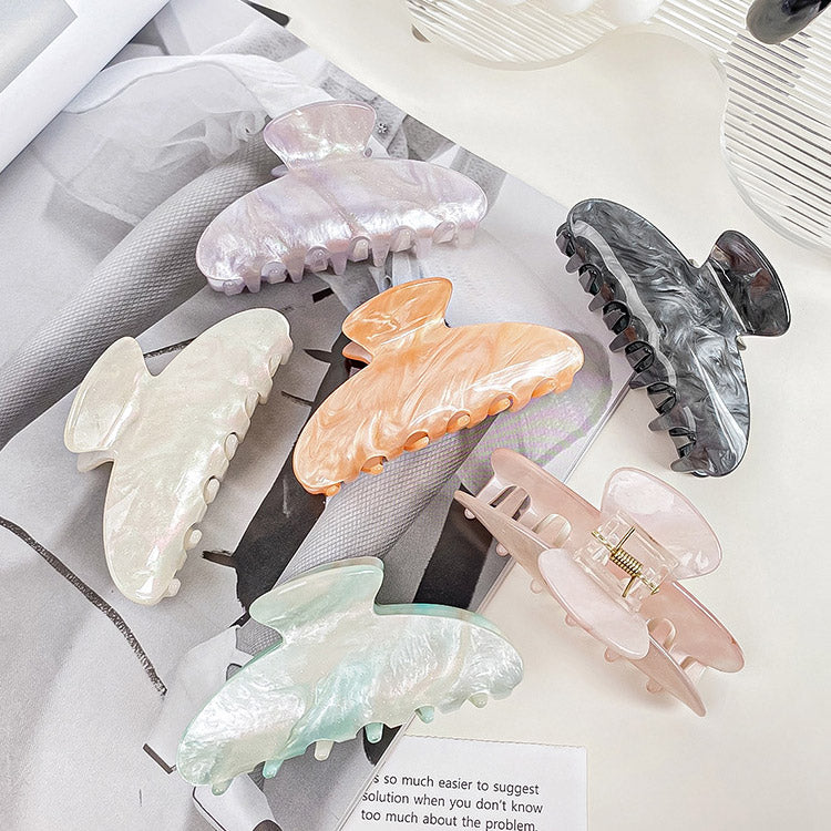 Women acrylic hair accessories acetate claw hair clips (5 pcs)