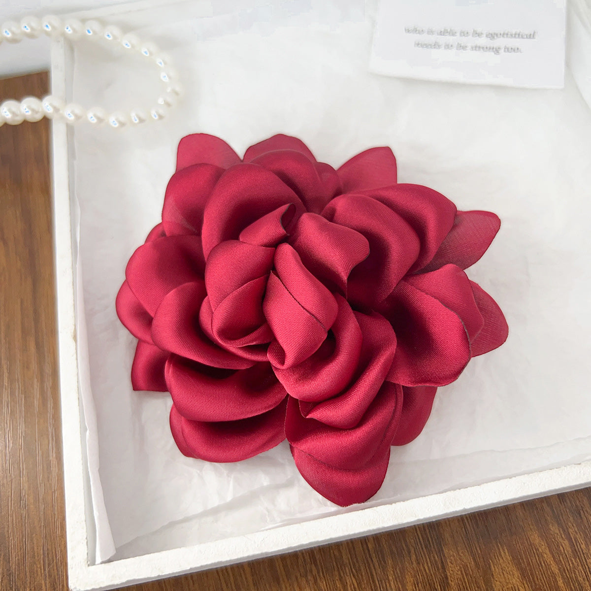 Wholesale beach accessories big rose flower side hair clips (5 pcs)