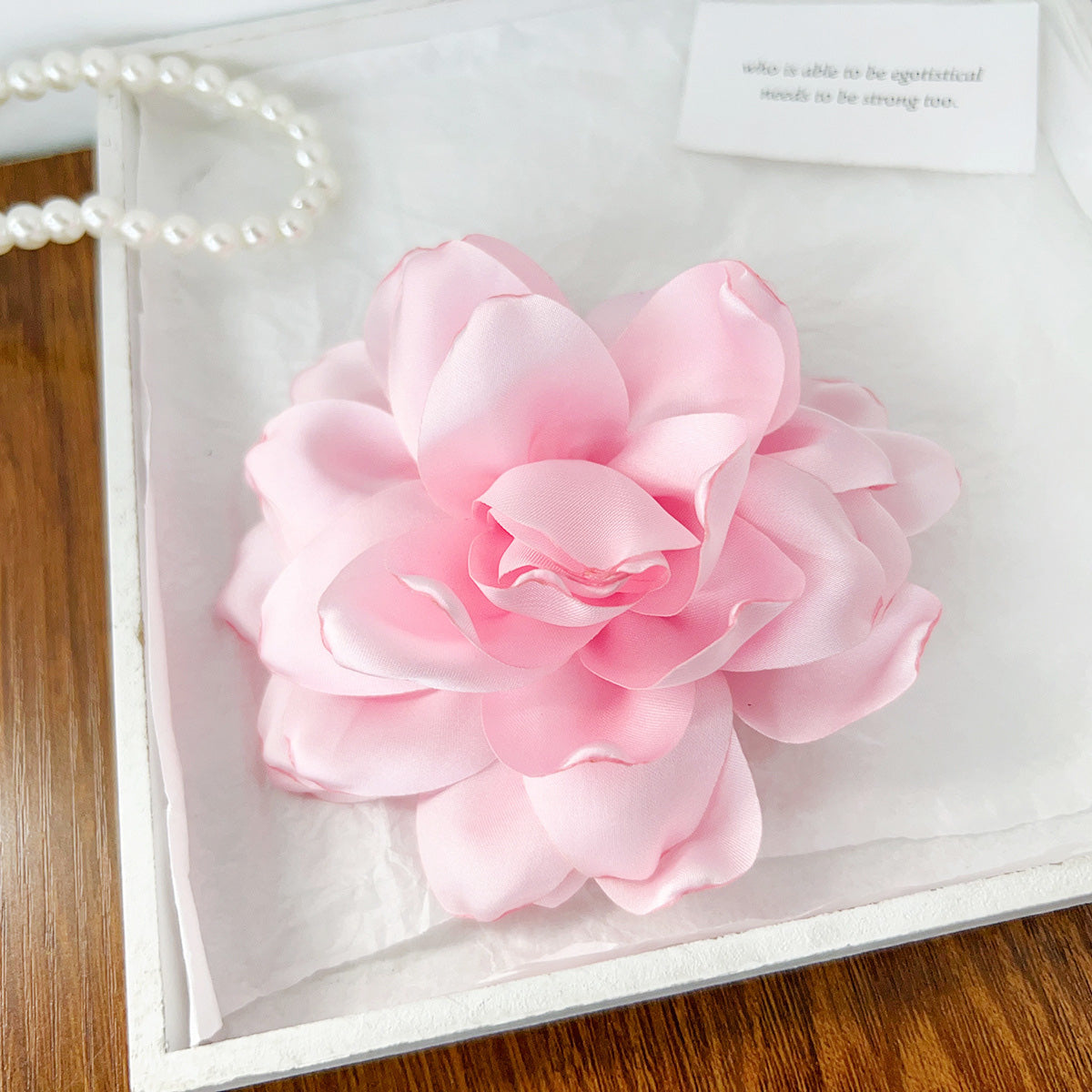 Wholesale beach accessories big rose flower side hair clips (5 pcs)