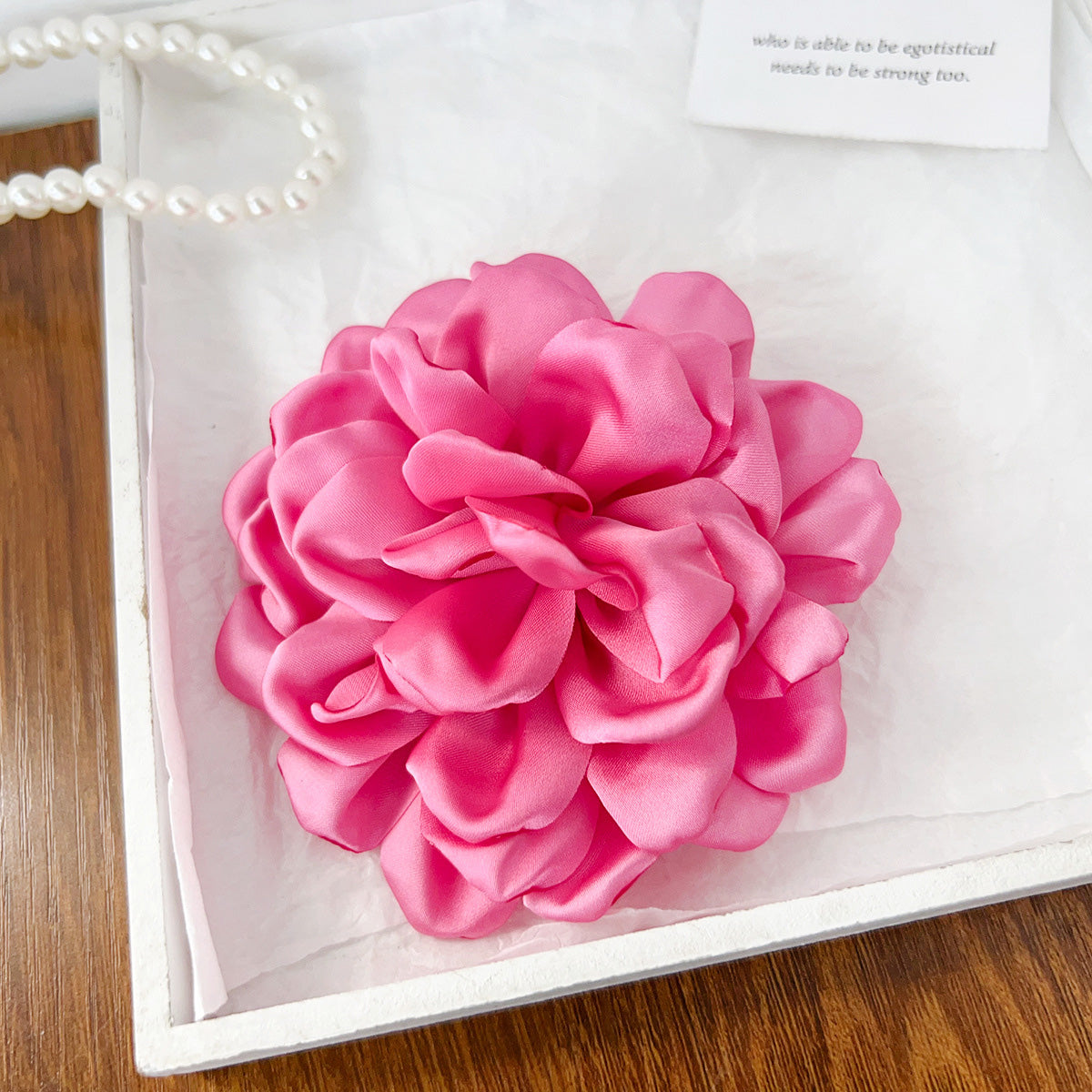 Wholesale beach accessories big rose flower side hair clips (5 pcs)
