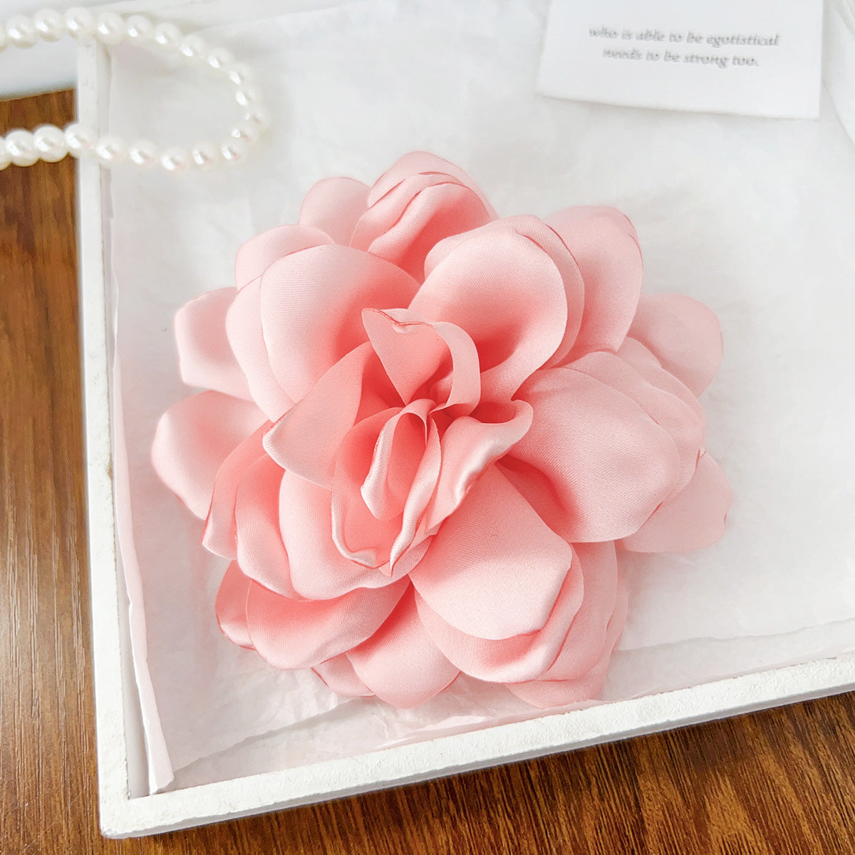 Wholesale beach accessories big rose flower side hair clips (5 pcs)