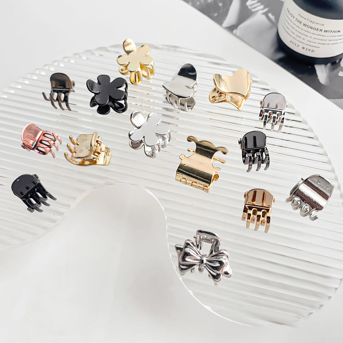 10pcs/pack headwear mini metal alloy small hair claw clips (5 sets)