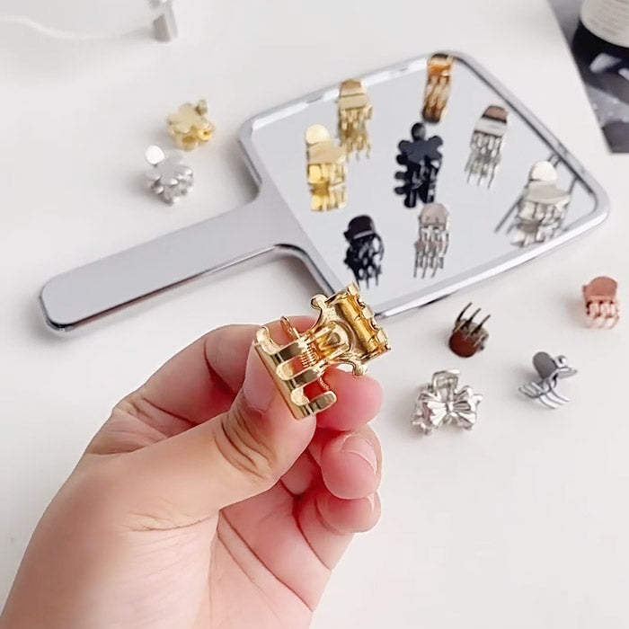 10pcs/pack headwear mini metal alloy small hair claw clips (5 sets)