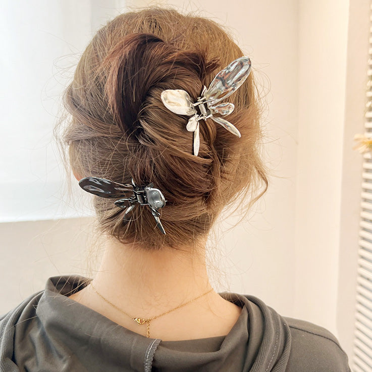 Metal fashion hair accessories big butterfly hair claw clips (5 pcs)
