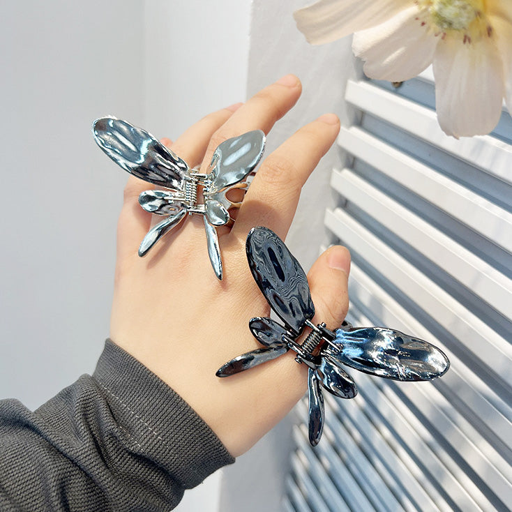 Metal fashion hair accessories big butterfly hair claw clips (5 pcs)