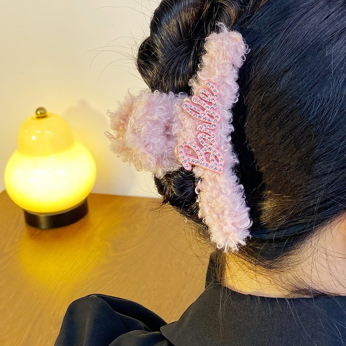 Wholesale decoration stylish hairpin cute plush claw hair clips (5 pcs)