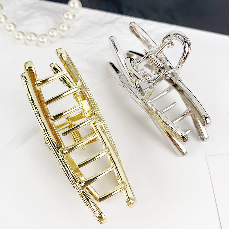 Everyday women's hair accessories metal alloy 7cm cross hair claw clips (5 pcs)