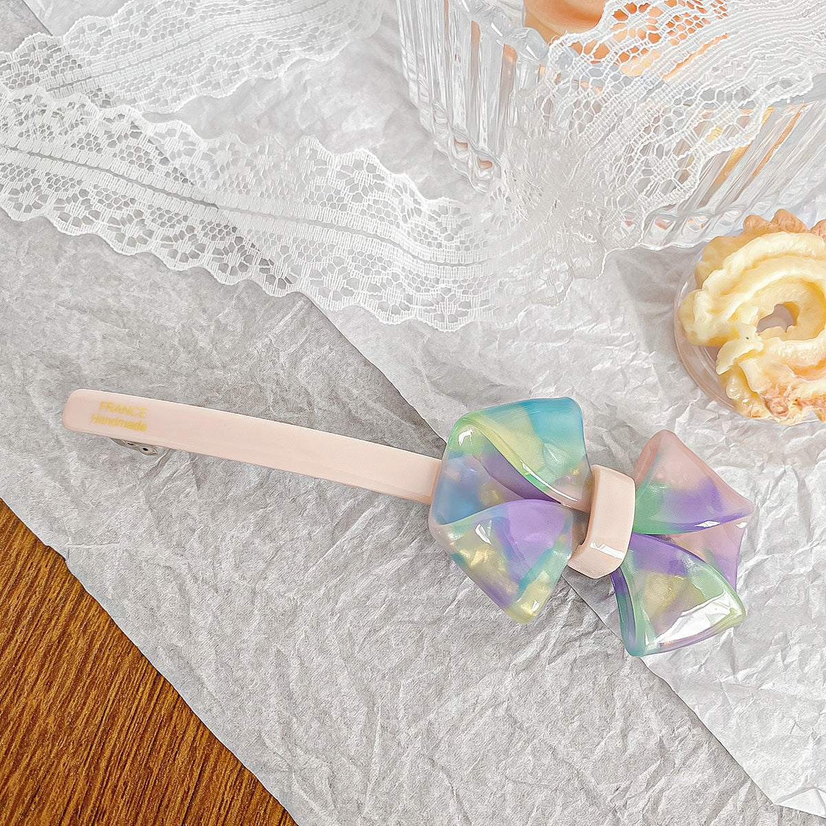 Acetic acid acetate hairpin bow knot barrette hair clips(5 pcs)