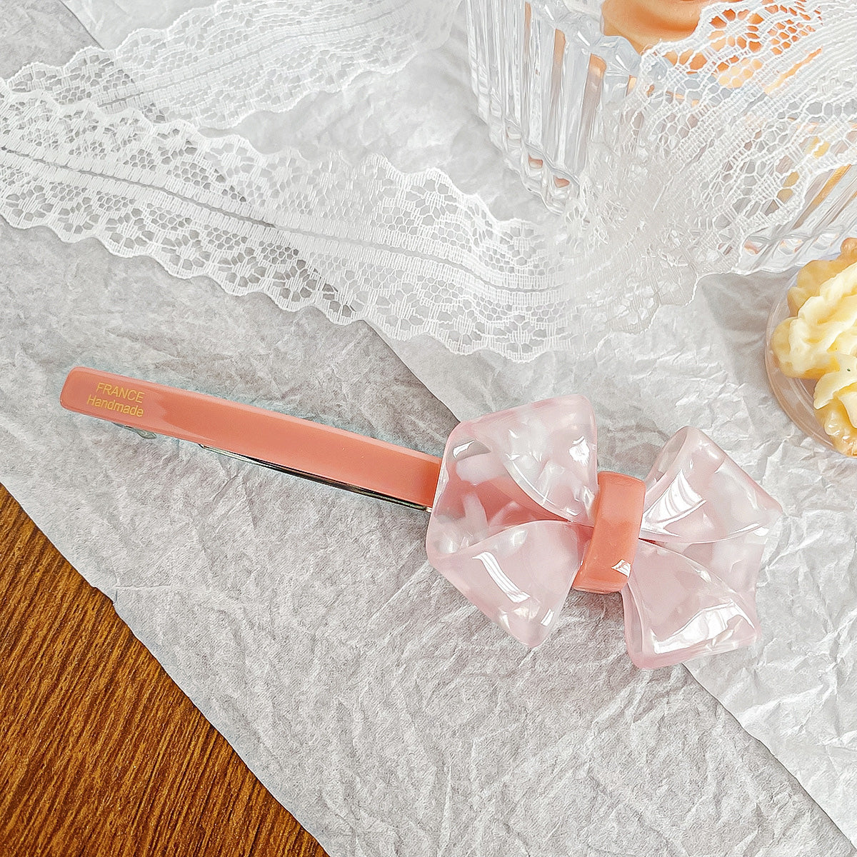 Acetic acid acetate hairpin bow knot barrette hair clips(5 pcs)