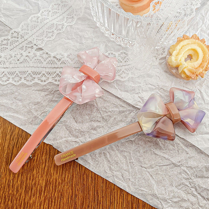 Acetic acid acetate hairpin bow knot barrette hair clips(5 pcs)