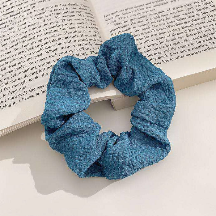 Girls candy color elastic hair tie band scrunchie (5 pcs)