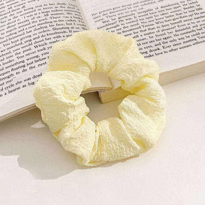 Girls candy color elastic hair tie band scrunchie (5 pcs)