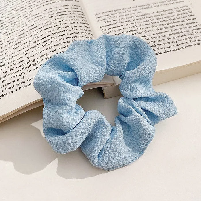 Girls candy color elastic hair tie band scrunchie (5 pcs)