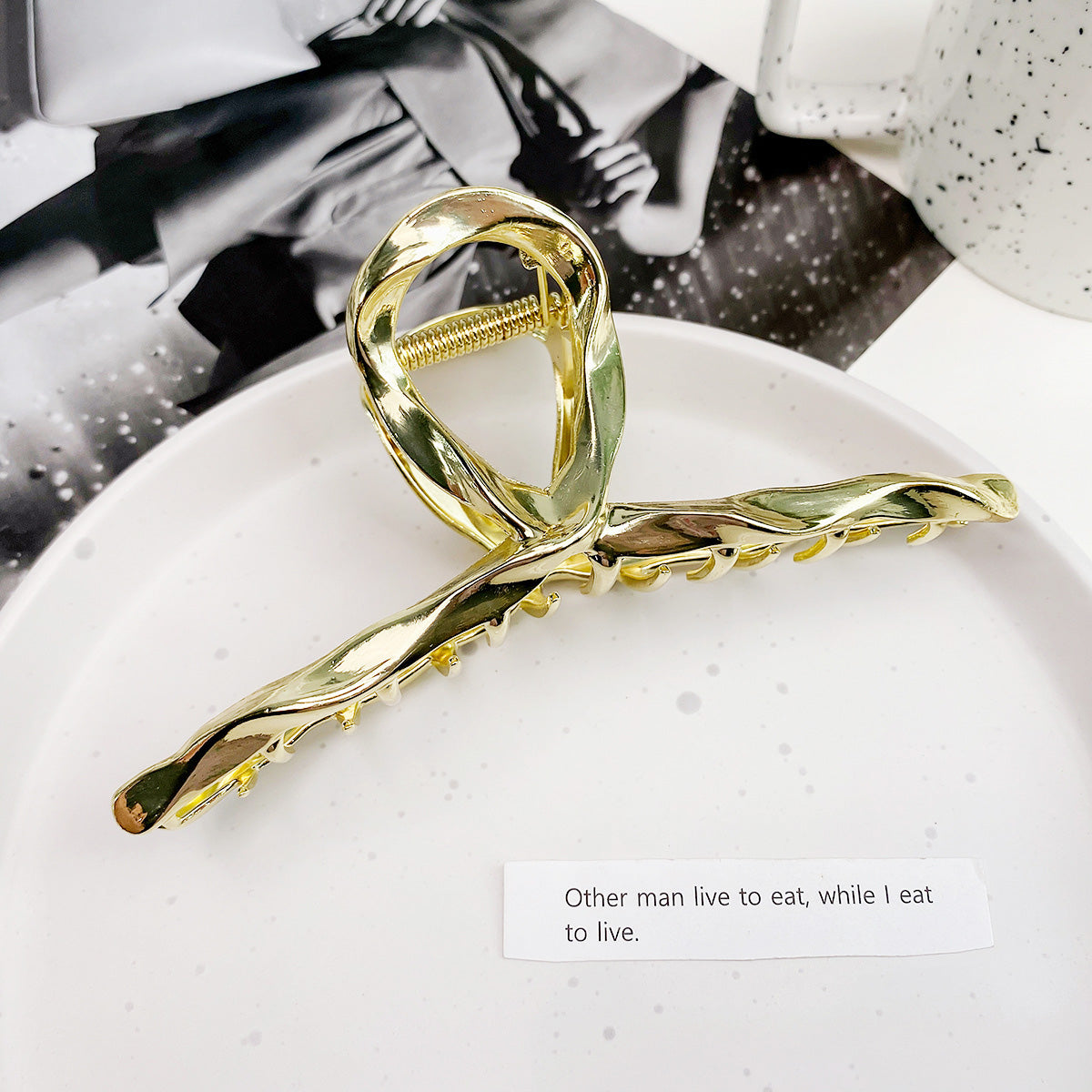 hair accessories daily use metal large hair clamp clips (5 pcs)