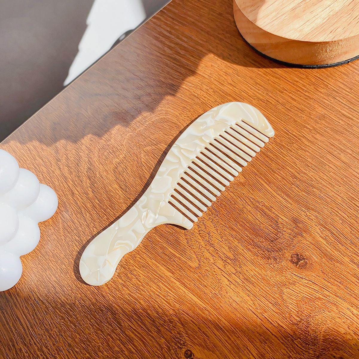 Portable plastic acetic acid acetate handle hair combs (5 pcs)