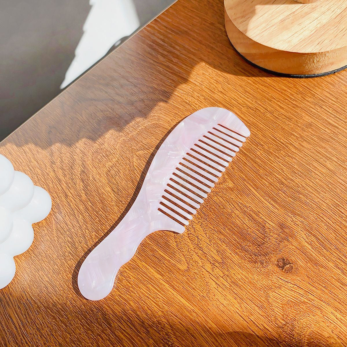 Portable plastic acetic acid acetate handle hair combs (5 pcs)