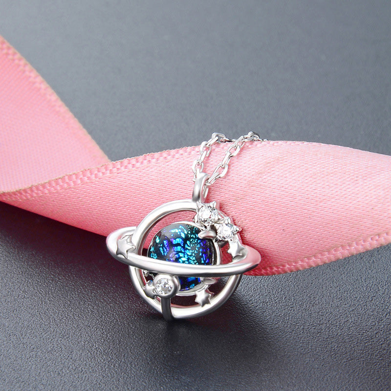 925 sterling silver space star planet pendant necklaces set of 5