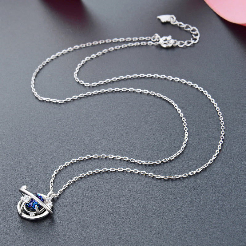 925 sterling silver space star planet pendant necklaces set of 5