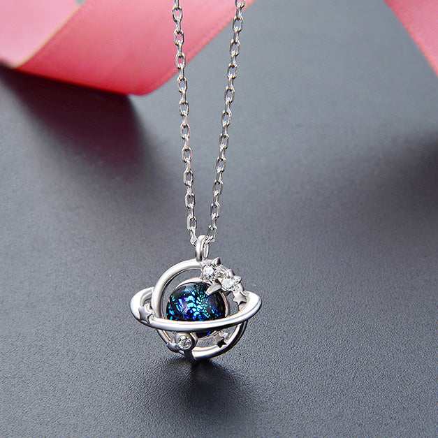 925 sterling silver space star planet pendant necklaces set of 5