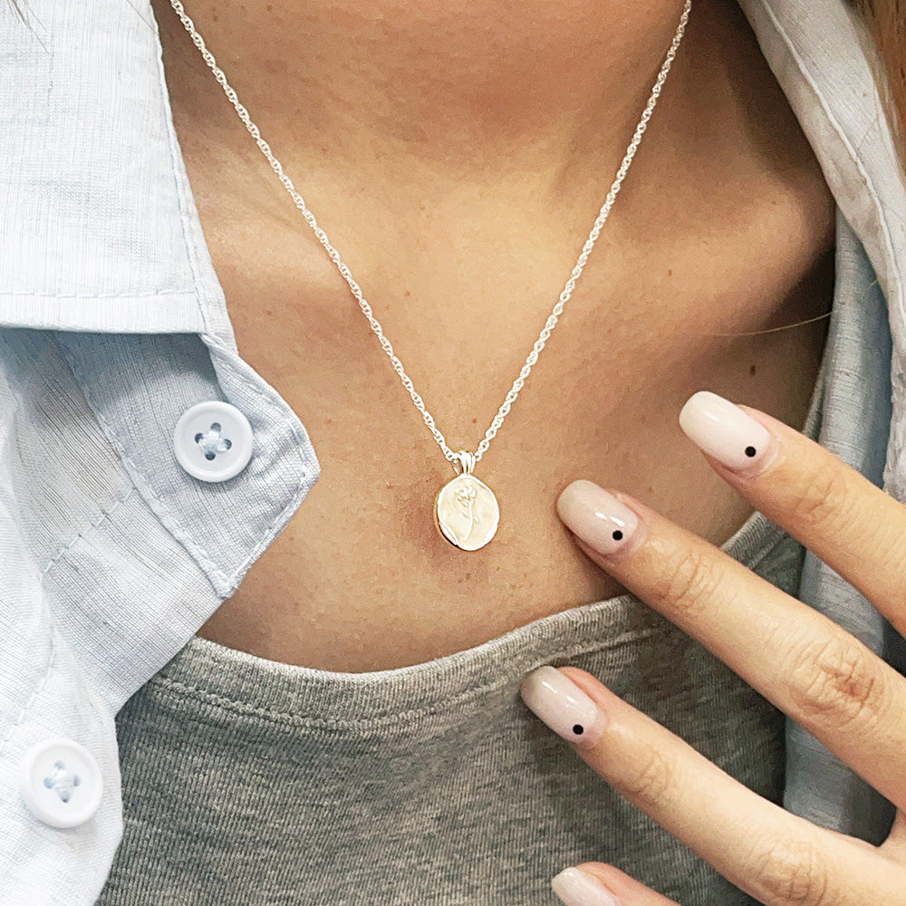 Wholesale 925 silver round enamel flower disc necklace set of 5