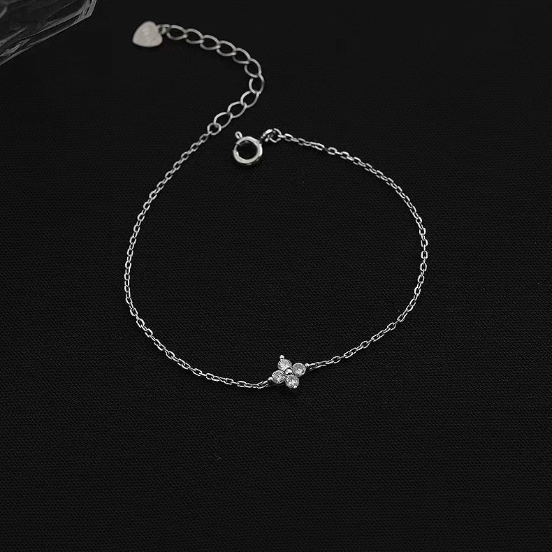 Wholesale dainty anklet in 925 gold plated silver for women’s summer accessories