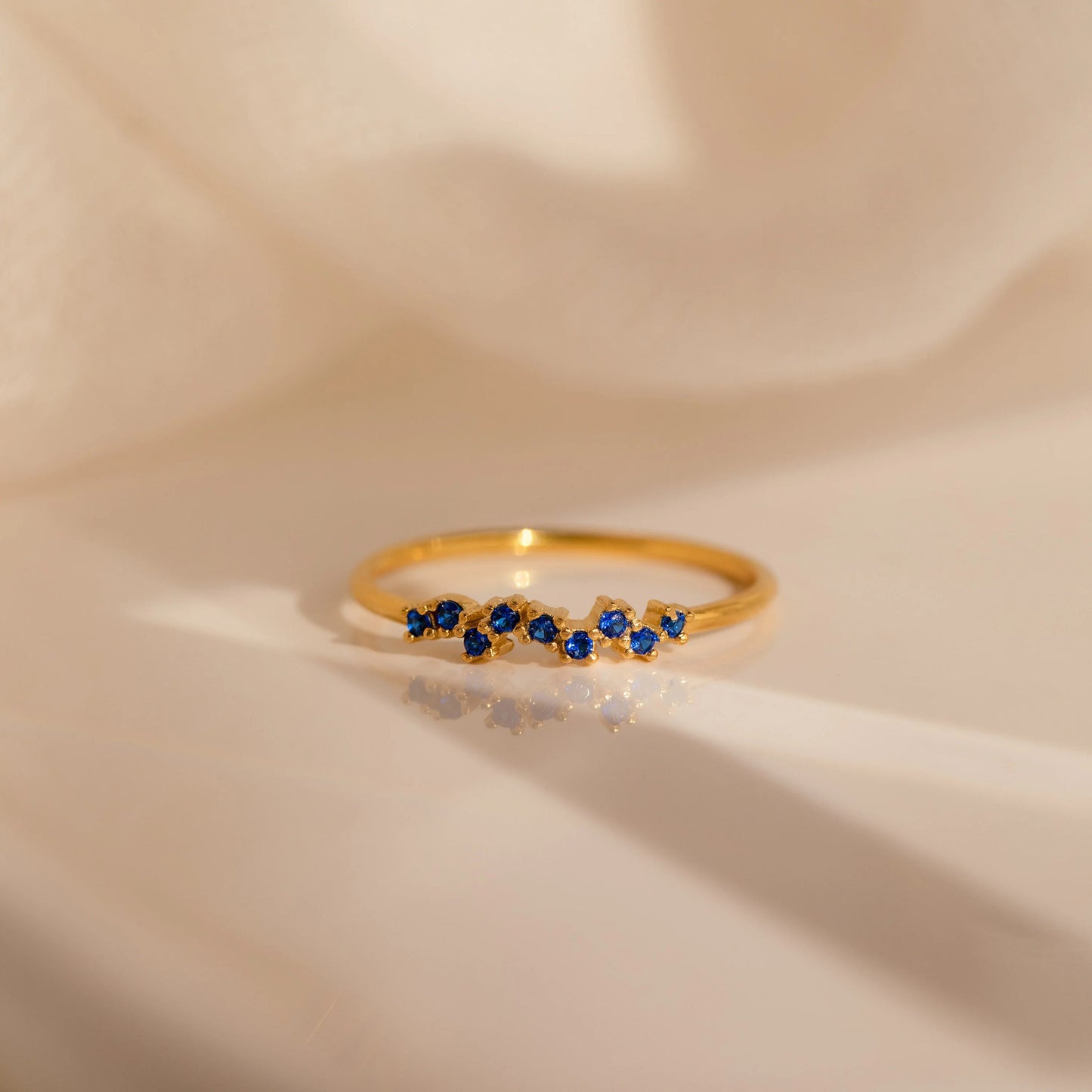 small christmas gift idea for friends with meaningful birthstones in gold finish
