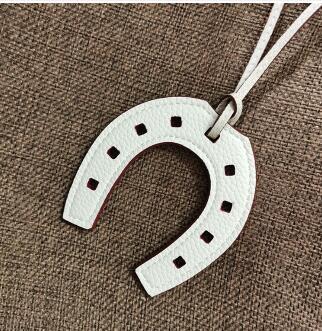 Leather Horseshoe Bag Charm Keychain (5 pcs)