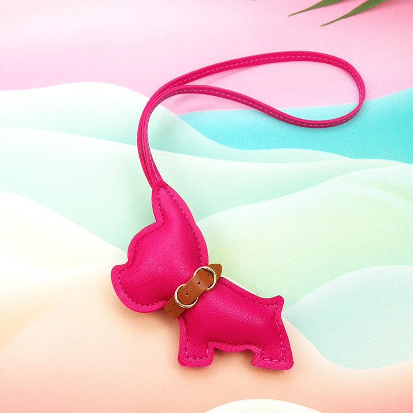 PU Leather French Bulldog Keychain (5 pcs)