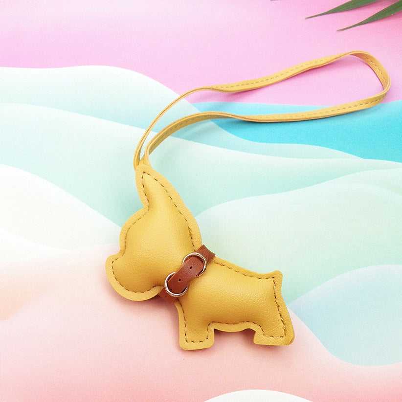 PU Leather French Bulldog Keychain (5 pcs)