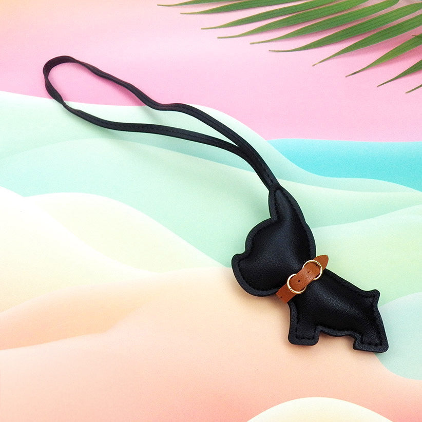PU Leather French Bulldog Keychain (5 pcs)
