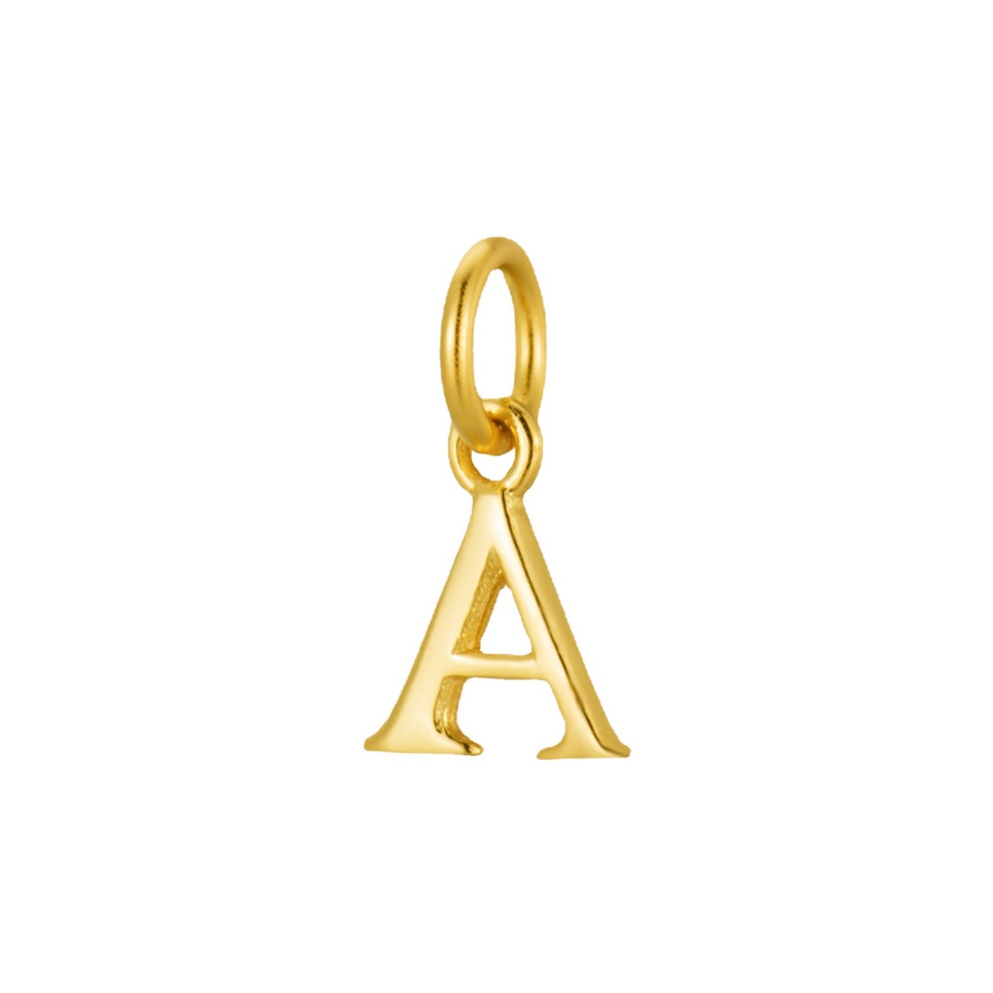 925 Sterling Silver Alphabet Letter DIY Pendant Set of 5