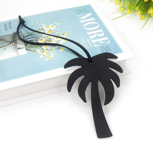 Creative Coconut Tree Leather Cord Keychain (5 pcs)