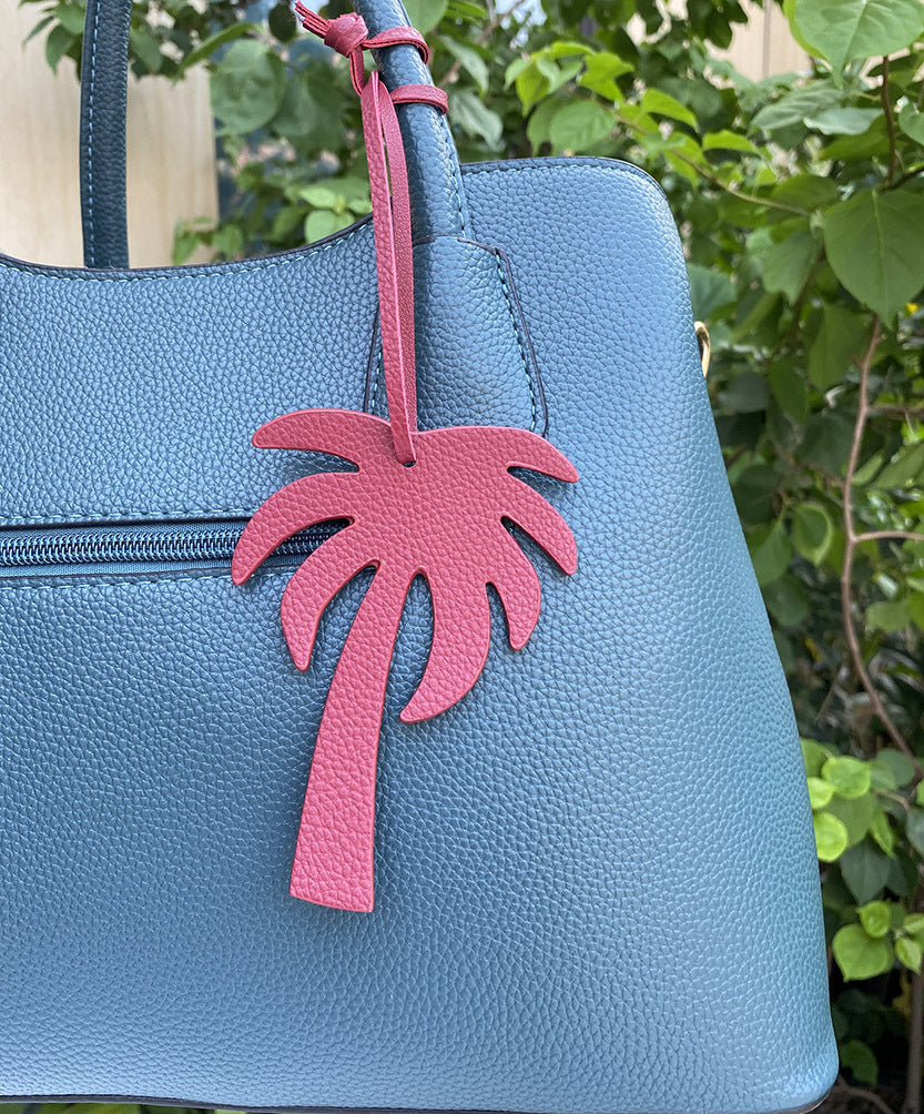Creative Coconut Tree Leather Cord Keychain (5 pcs)