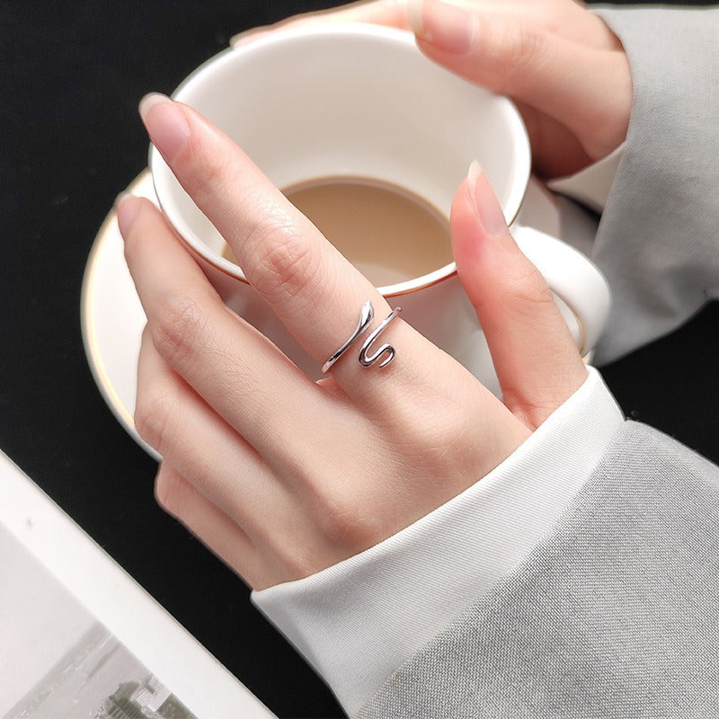 modern unisex 925 silver snake ring as symbolic spiritual jewelry gift