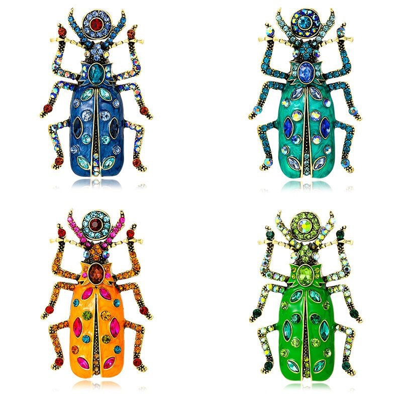 Vintage Beetle Insect Brooch Pin (5 pcs)