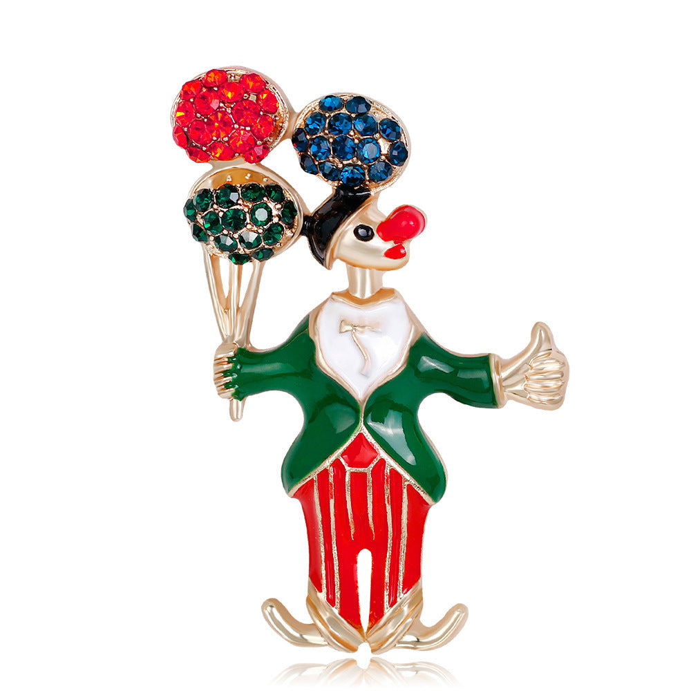 Halloween Skull and Clown Pin Collection (5 pcs)