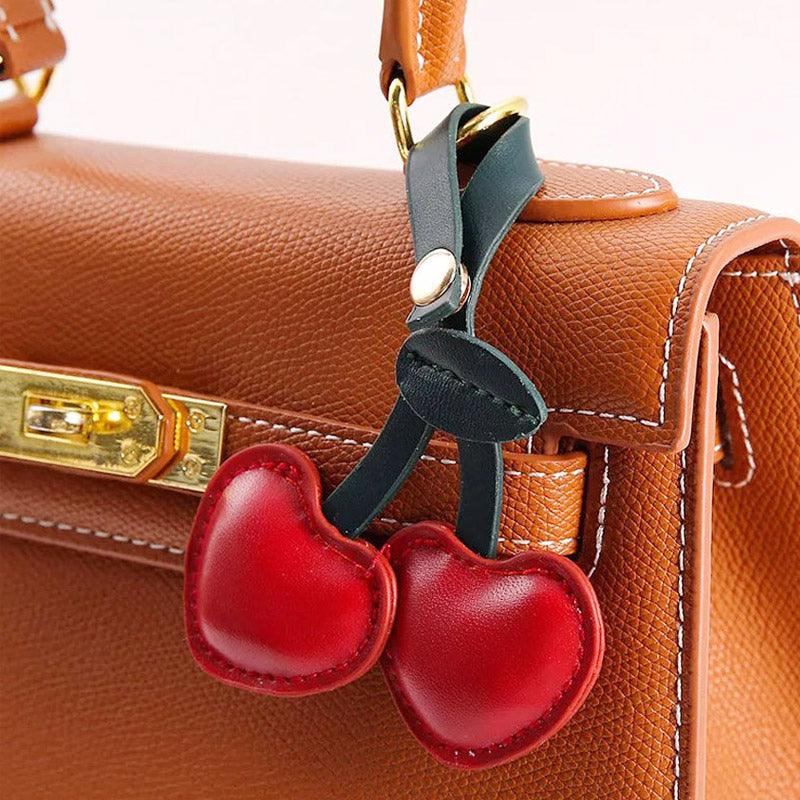 bag accessories charms red cherry bag charm