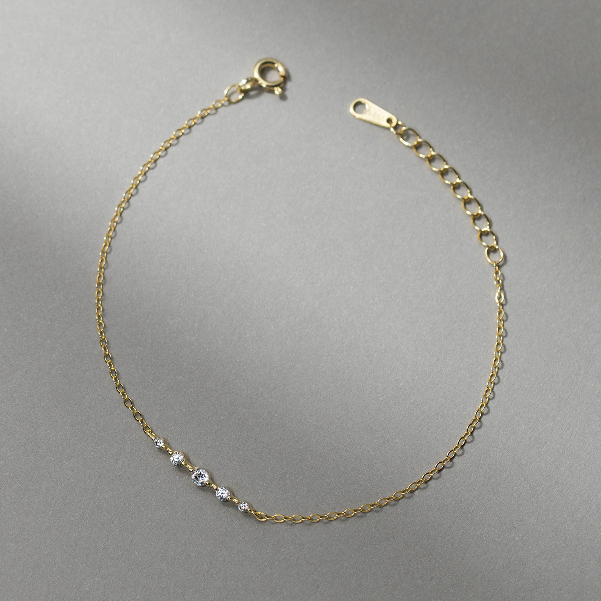 Exquisite Pavé Silver Bracelets Set of 5