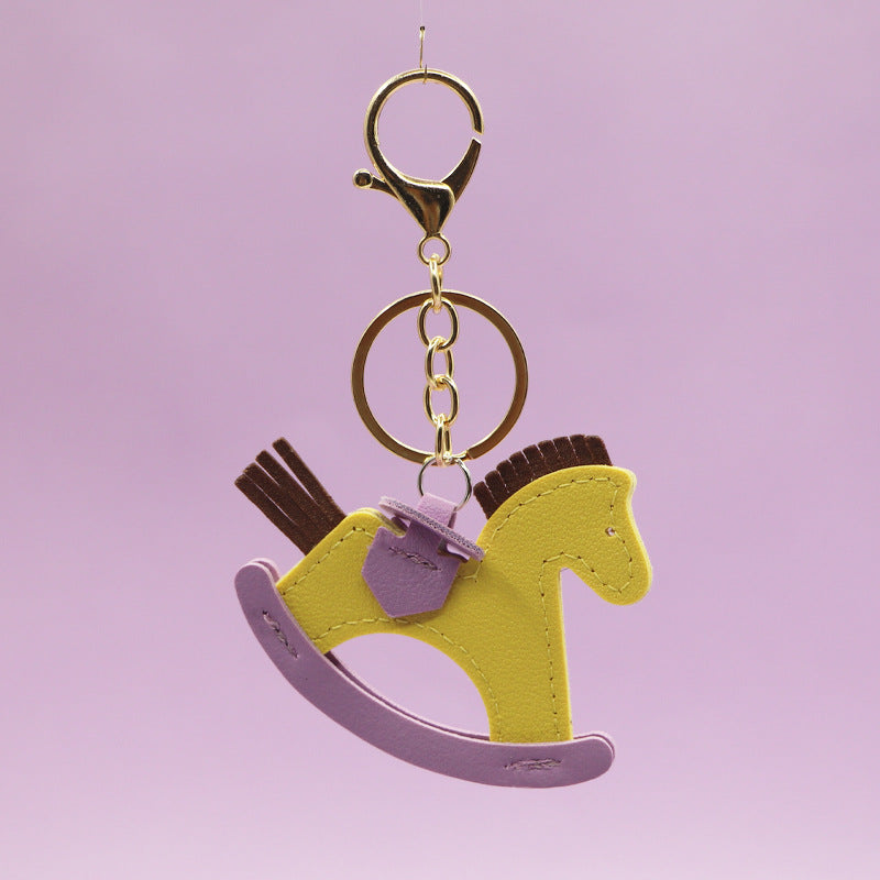 Yellow Rocking Horse Charm Pendant Wholesale Jewelry